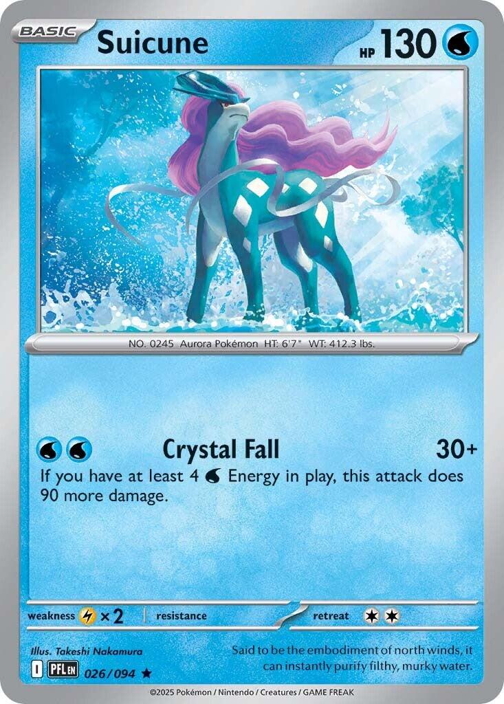 Suicune [026/094] - ME02: Phantasmal Flames (PFL) - Holofoil