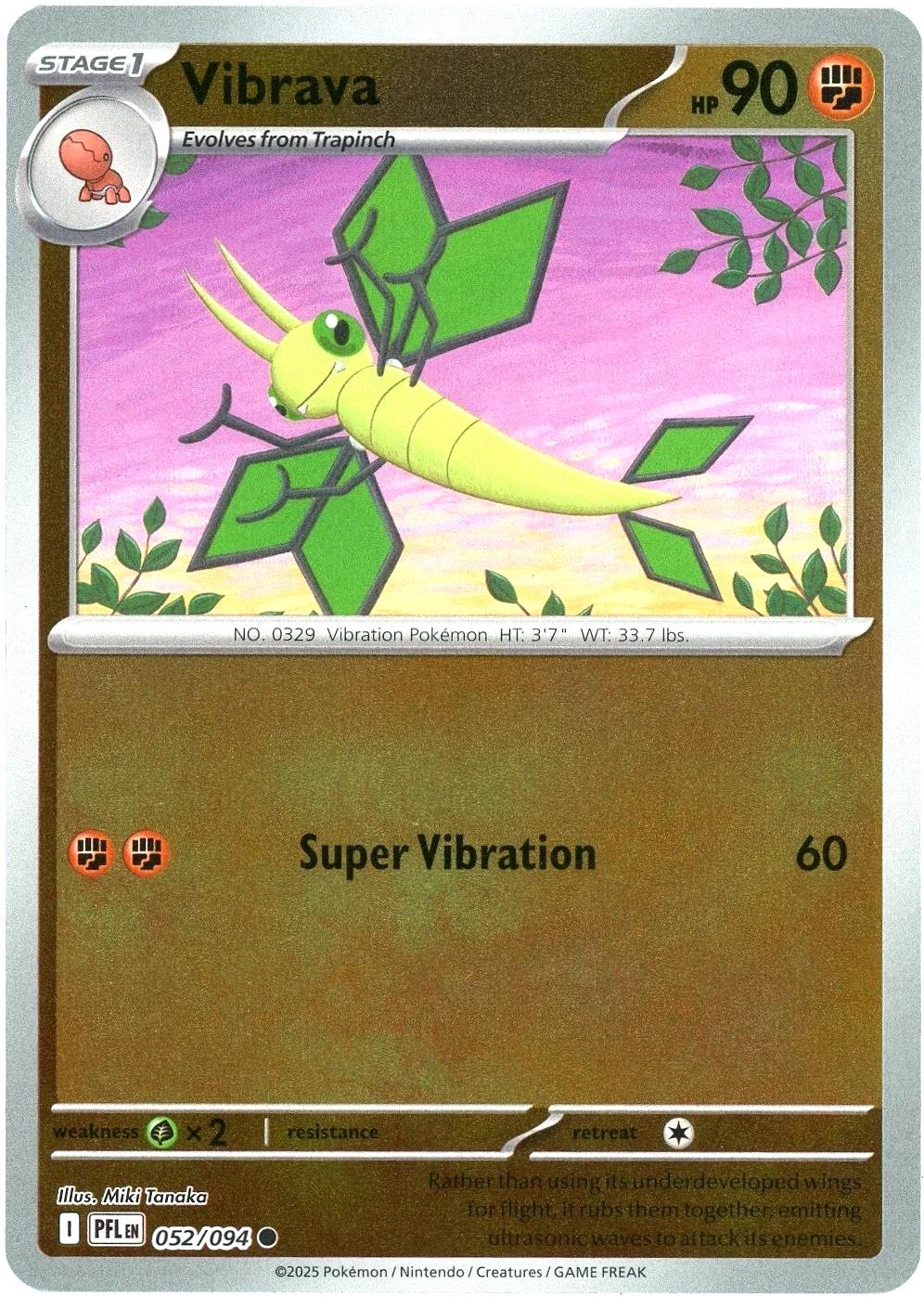 Vibrava [052/094] - ME02: Phantasmal Flames (PFL) - Reverse Holofoil