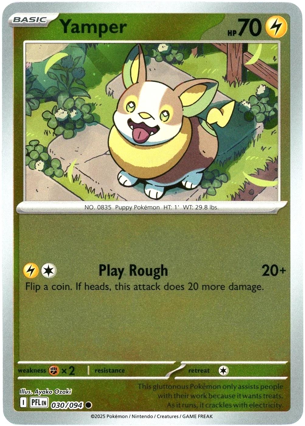 Yamper - 030/094 [030/094] - ME02: Phantasmal Flames (PFL) - Reverse Holofoil