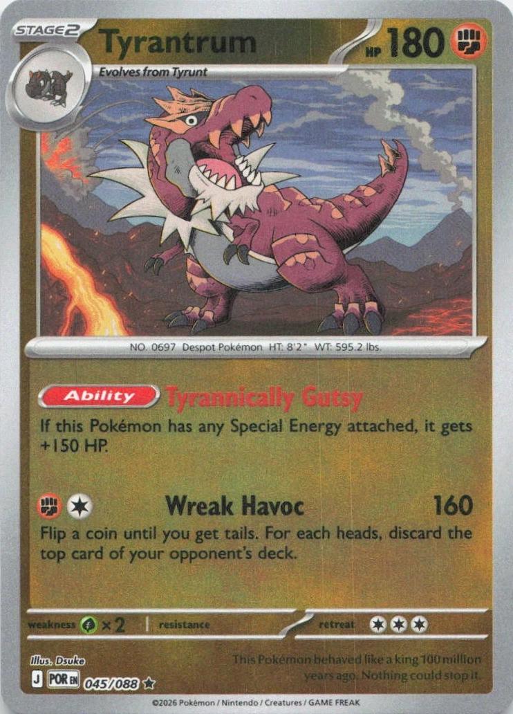 Tyrantrum [045/088] - ME03: Perfect Order (POR) - Reverse Holofoil