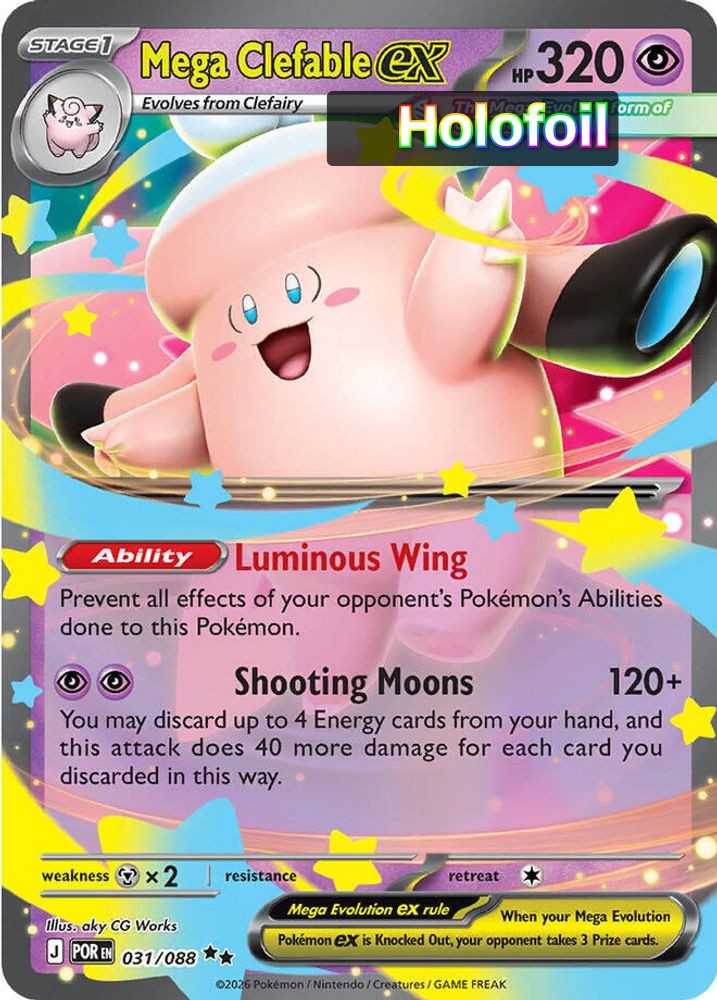 Mega Clefable ex - 031/088