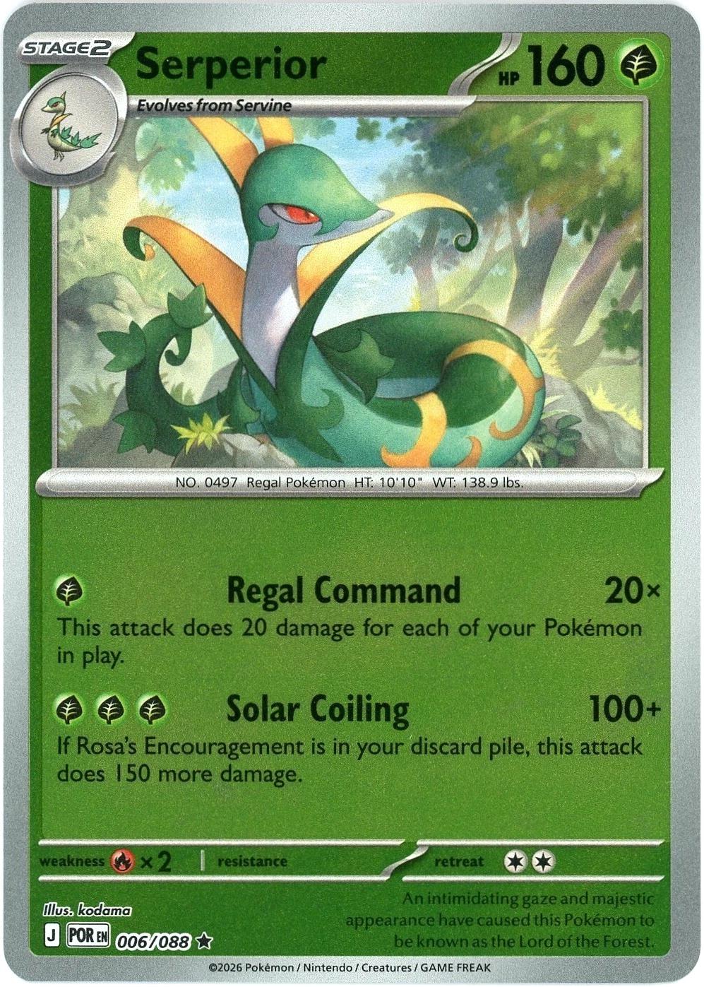 Serperior [006/088] - ME03: Perfect Order (POR) - Reverse Holofoil
