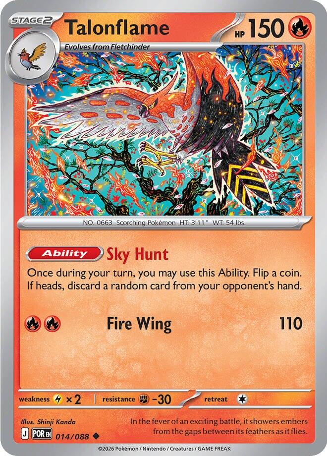 Talonflame - 014/088 [014/088] - ME03: Perfect Order (POR)