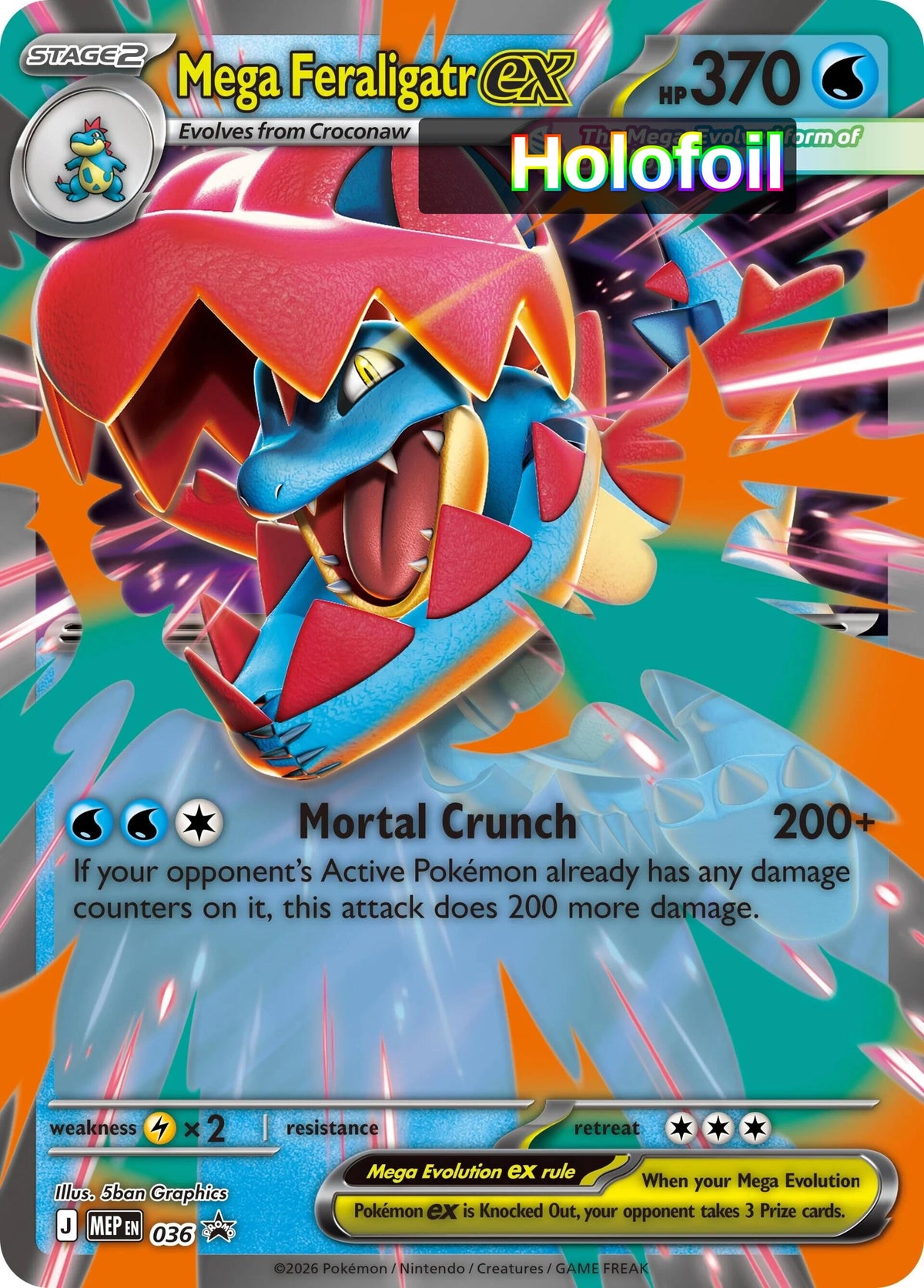 Mega Feraligatr ex - 036