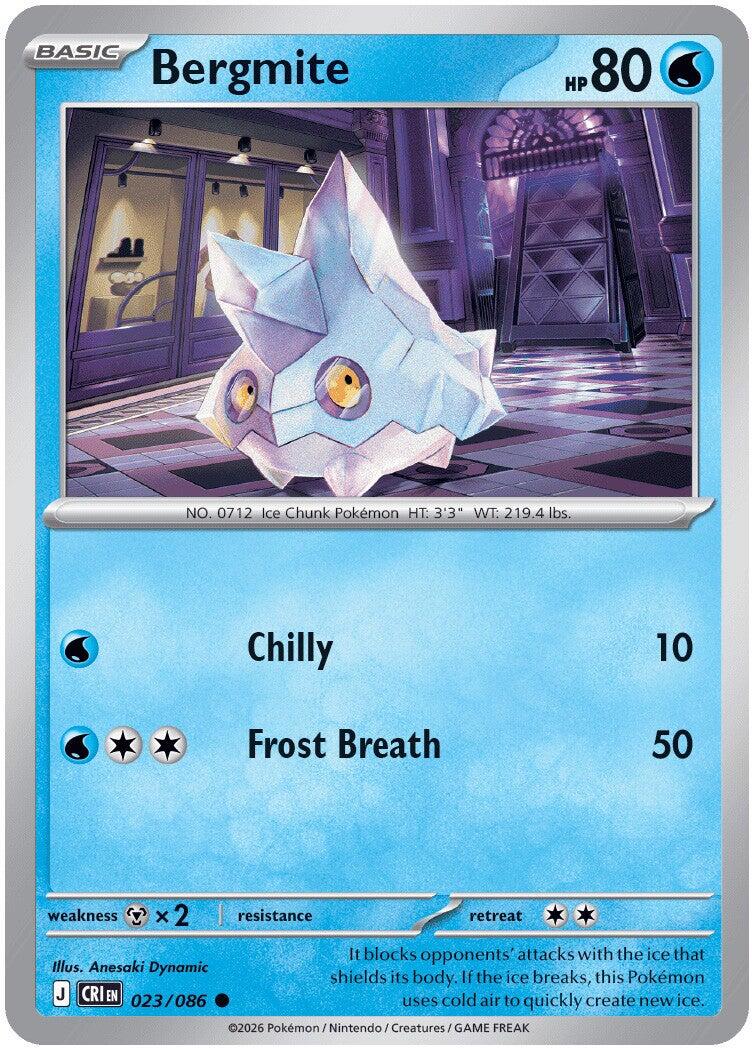 Bergmite [023/086] - ME04: Chaos Rising (CRI) - Reverse Holofoil