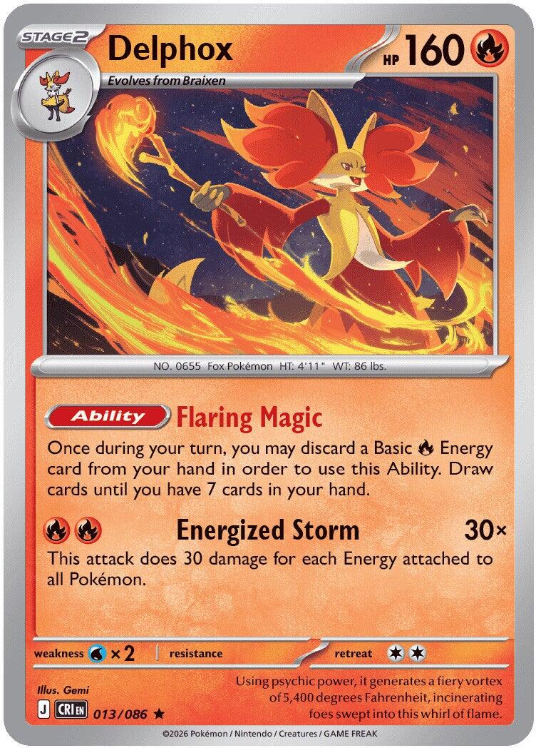 Delphox [013/086] - ME04: Chaos Rising (CRI) - Holofoil