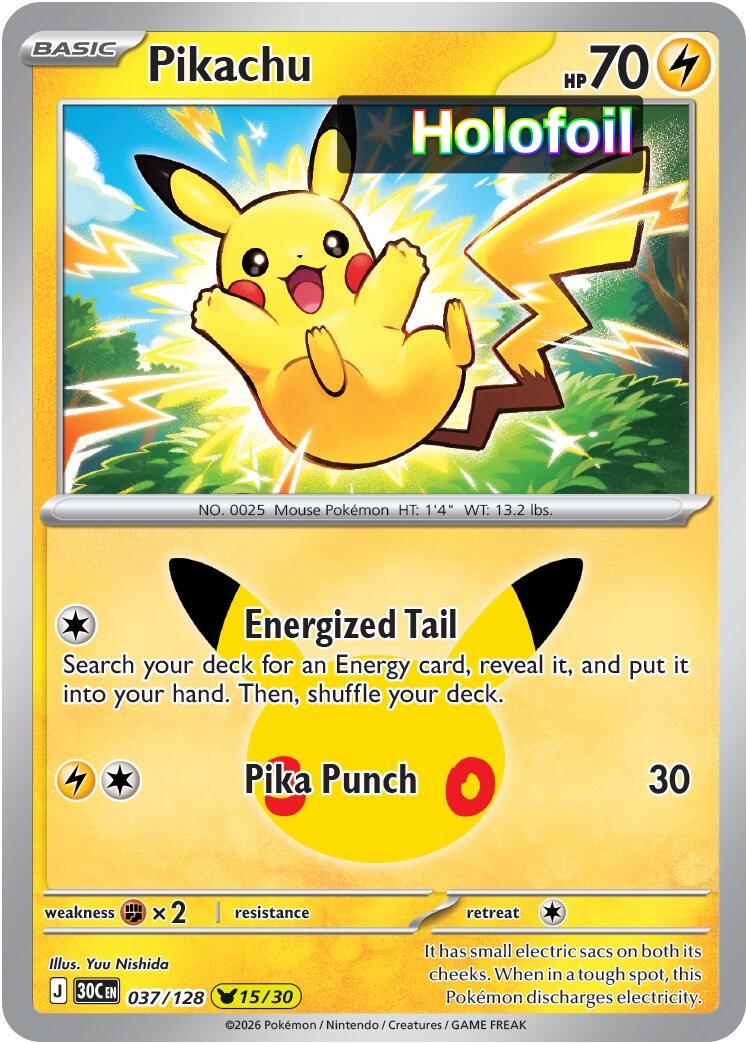 Pikachu - 037/128