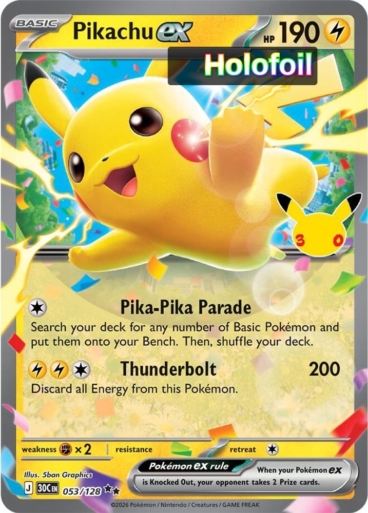Pikachu ex - 053/128